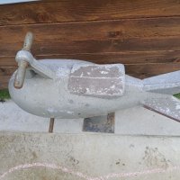 Стара детска клатушка от лят алуминий, снимка 2 - Антикварни и старинни предмети - 38187858