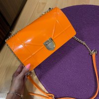 Нова силиконова оранжева чанта Zara , снимка 2 - Чанти - 33466871