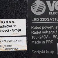 VOX LED 32DSA316Y на части , снимка 11 - Телевизори - 37349407