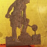 Железна  статуя-50лв, снимка 2 - Други ценни предмети - 32980101