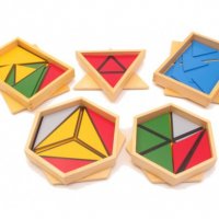 Конструктивни триъгълници Монтесори / всички Монтесори материали, снимка 2 - Образователни игри - 28337922