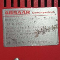 Немско зарядно за акумулатор Absaar 6 Amp, снимка 8 - Аксесоари и консумативи - 43794356