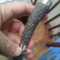 Стар български туристически нож от времето на соца, снимка 6 - Ножове - 39671908