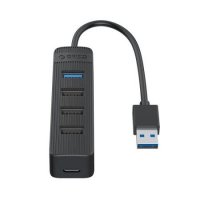 USB Хъб USB Разклонител Orico TWU32-4A-10-BK 4 USB3.0-портов хъб, снимка 3 - Друга електроника - 35619354