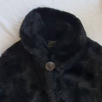 Дамско черно палто, снимка 6 - Палта, манта - 43164688