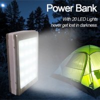 Соларна външна батерия power bank 60000mah с led фенер телефон iphone, снимка 3 - Външни батерии - 27873367