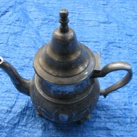 Посребрен чайник ибрик с капак , снимка 2 - Антикварни и старинни предмети - 28527337