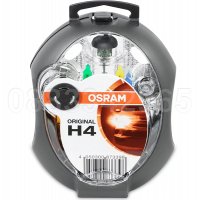 НОВИ! Комплект резервни лампи крушки за автомобил OSRAM Original H4 CLKM + 3 бушона, снимка 3 - Аксесоари и консумативи - 32502432