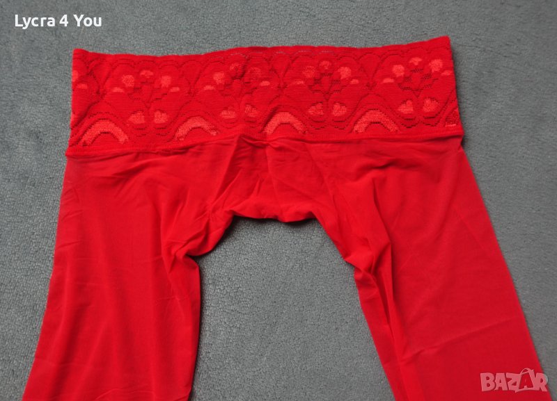 XS дамски безшевни чорапогащници 20ден с дантелен колан на талията, снимка 1