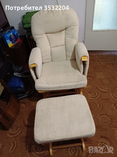 Люлеещ стол и табуретка, снимка 1