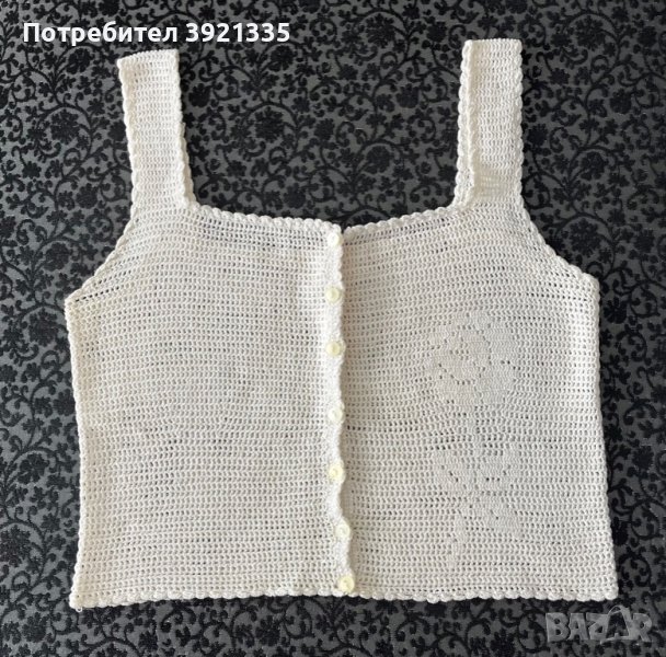Ръчно плетено бюстие + подарък ЧАНТА , снимка 1