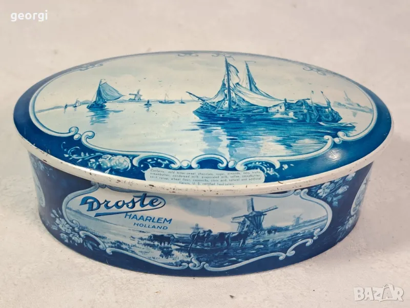 ретро холандска метална кутия за чай 22/2, снимка 1