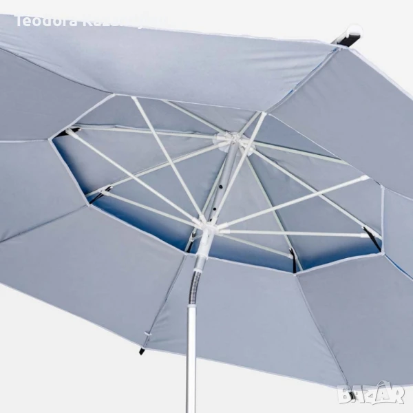 Плажен чадър Muhler с размери 190 x 207 см. за пълна защита и интелигентен комфорт, снимка 1