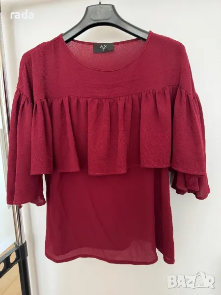 Блуза Armani, цвят бордо, снимка 1