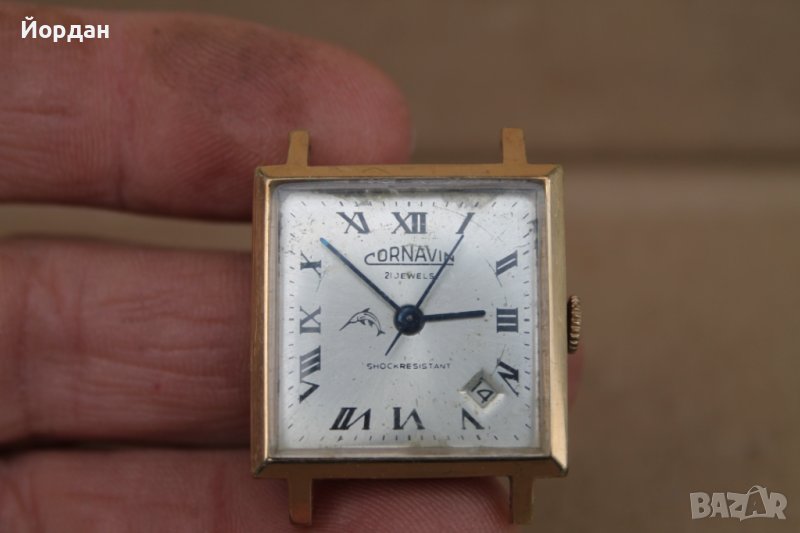СССР мъжки часовник ''Cornavin'' 21 камъка, снимка 1