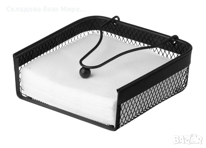 Метален салфетник, 18,5х18,5х6,5см, снимка 1