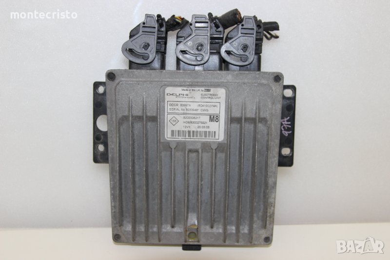 Моторен компютър ECU Nissan Micra K12 (2003-2010г.) 8200308217 / HOM8200275921 / DDCR 80997A, снимка 1