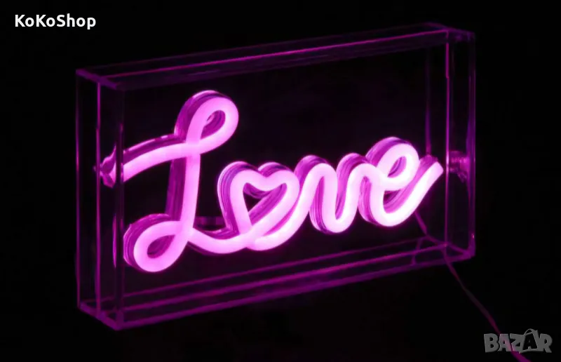 Лампа с надпис с "Love"/LED лампа/декоративна лампа/, снимка 1