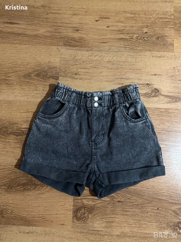 Тъмно сиви къси дънки “H&M”, снимка 1