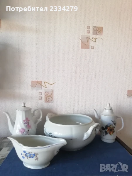 Стар български порцелан от различни сервизи. Допълни сервиза, цена за всичко, снимка 1