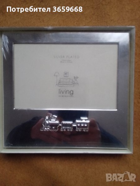 Рамка за снимка,със сребърно покритие,за момче, снимка 1