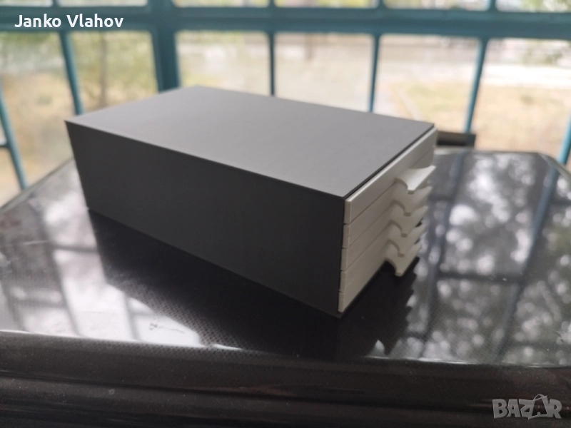 3D принтирана кутия "Шкаф" за съхранение на CPU, снимка 1