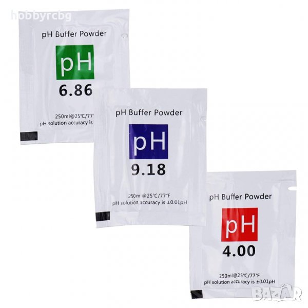 Буфери за калибриране на PH метри - 3бр. , снимка 1