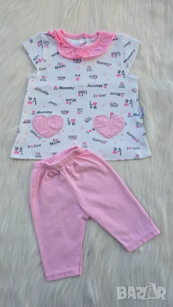 Бебешки комплект за момиче 3-6 месеца , снимка 1
