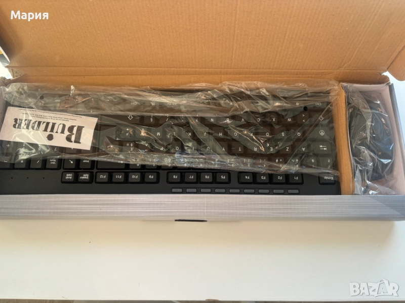 Комплект QWERTY клавиатура + мишка, USB, снимка 1