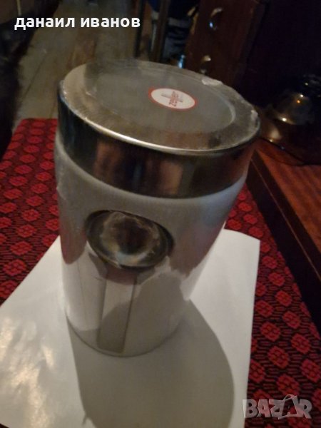 Буркан за кафе със магнитна лъжичка бял, снимка 1