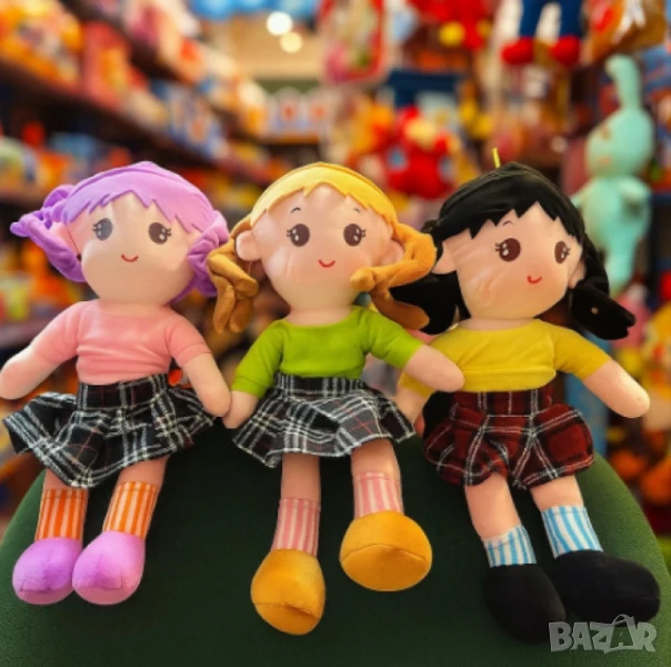 Очарователни парцалени кукли, говорещи на български език, с височина 50 см, снимка 1