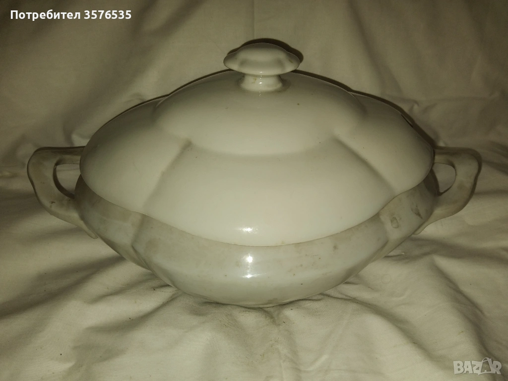 Продавам стар порцеланов супник., снимка 1