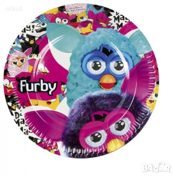 Фърби Furby 8 бр картонени чаши парти рожден ден, снимка 1