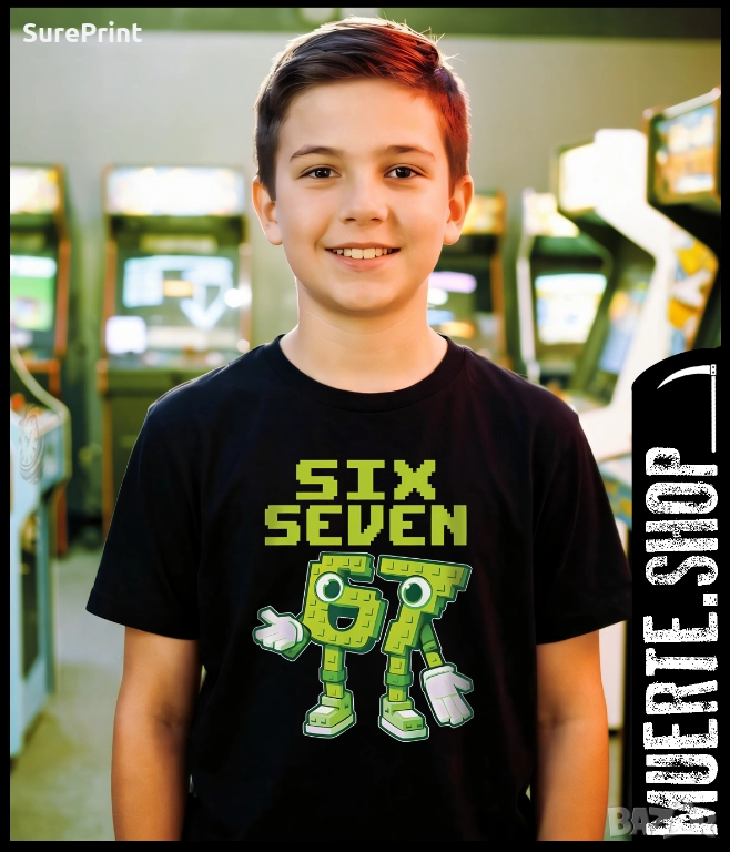 Детска тениска 67 SIX SEVEN BRAINROT – модерен street дизайн!, снимка 1