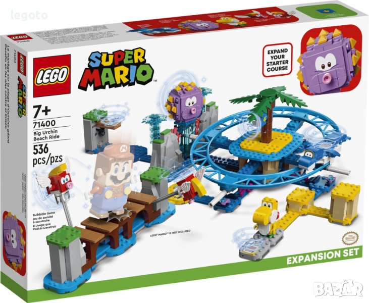 НОВО ЛЕГО 71400 Супер Марио - Комплект с допълнения Big Urchin Beach Ride  LEGO 71400 Super Mario - , снимка 1