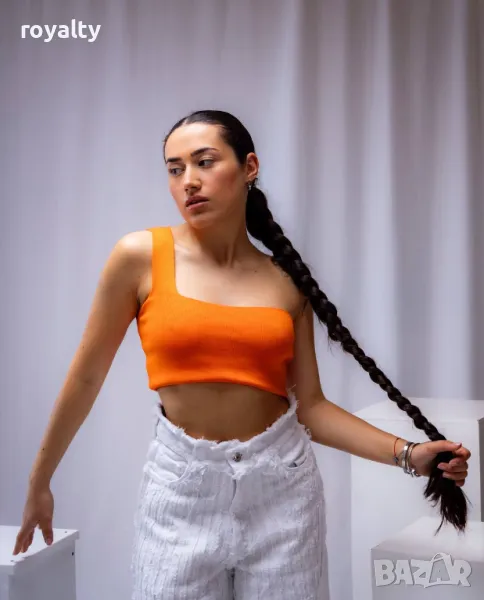 Оранжев дамски топ , снимка 1