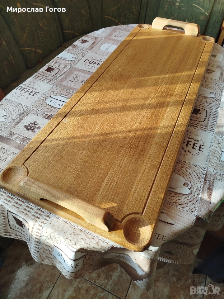 Голяма Дъбова Дъска за Мезе, снимка 1