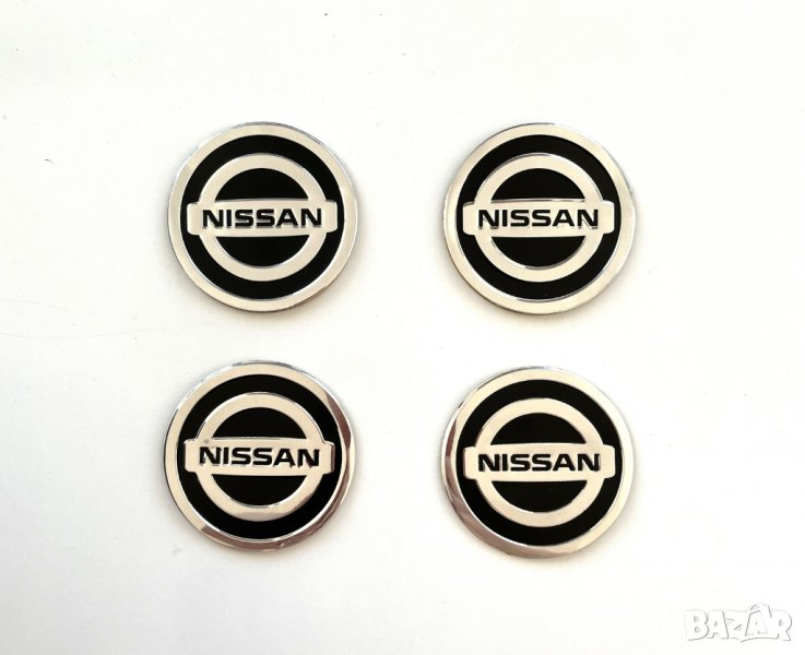 стикери метални за капачки за джанти или тасове за Nissan нисан, снимка 1