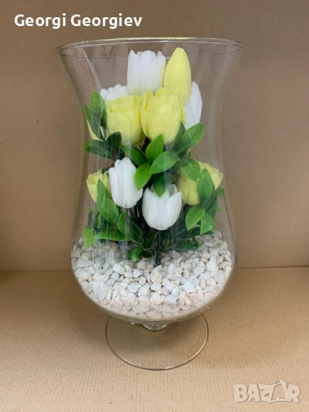 цветя изработени с глицеринов ароматен сапун , снимка 1