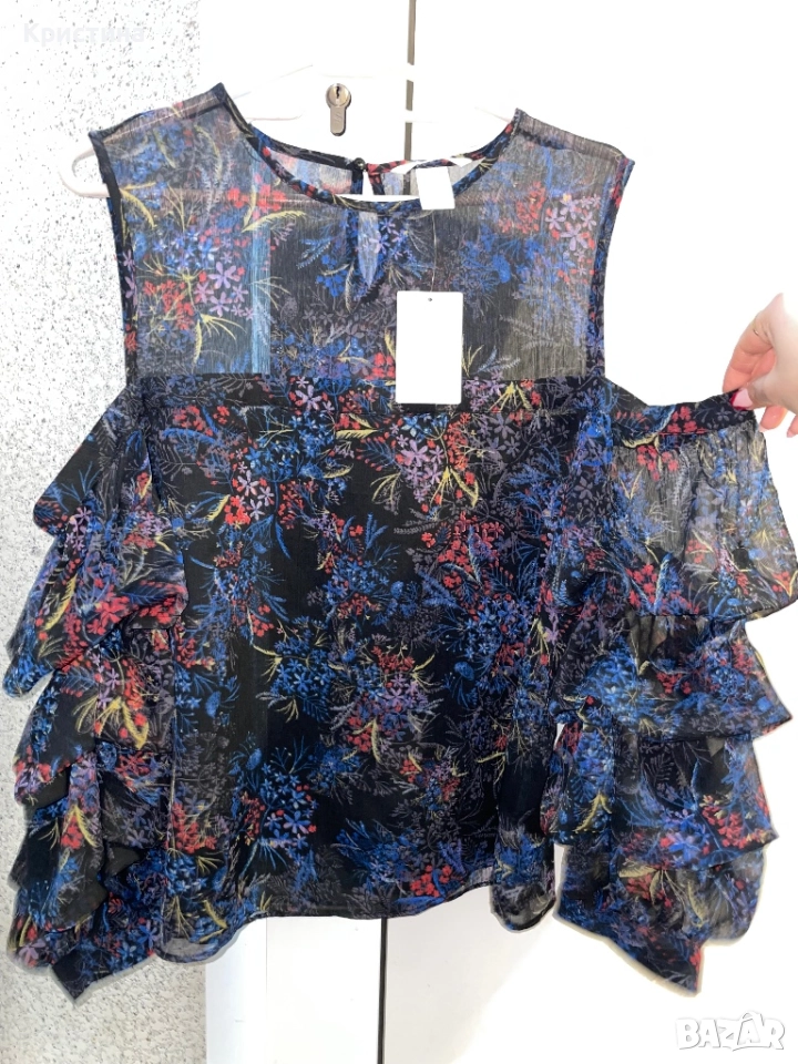 Шикозна блуза H&M с паднали рамене, снимка 1