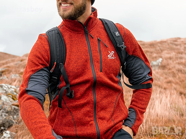 RevolutionRace Fusion Fleece Men Black Edition - страхотно мъжко яке 2ХЛ КАТО НОВО, снимка 1