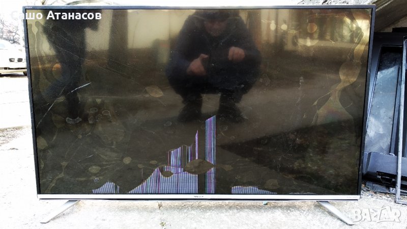 SHARP LC-43CFG6452E със счупена матрица ,TP.MS6486.PB711 ,6870C-0532A ,LC430DUY-SHA1,SPAD_401_Rx+LED, снимка 1