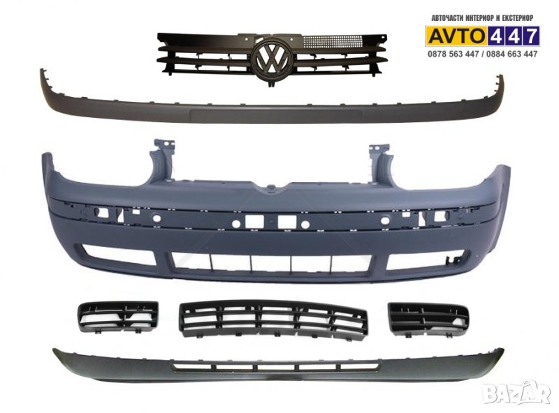 Предна броня маска лайсна решетки спойлер VW Golf 4, снимка 1