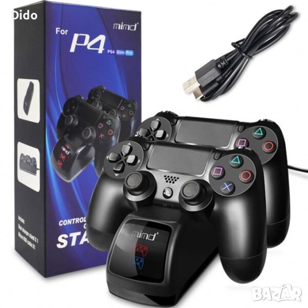 Стойка и зарядно за PS4 джойстици (dualshock), модел P4

Код на продукт: TS6331

, снимка 1