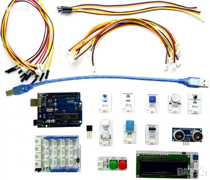 Grove комплект за начинаещи за Ардуино с микроконтролер UNO R3, Arduino съвместима, снимка 1