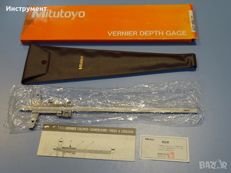 Шублер дълбокомер Mitutoyo 527-103 VD30 0-300mm Vernier Depth Gage, снимка 1