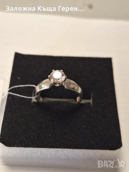 Златен пръстен 2,78гр Бяло злато, снимка 1