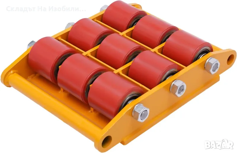 Товарна индустриална транспортна количка с ролкови колелца, снимка 1