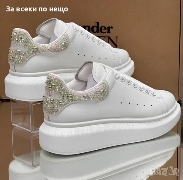 Alexander McQueen Дамски Маратонки С Камъни С Кутия👟Дамски Спортни Обувки С Кристали Код S86, снимка 1