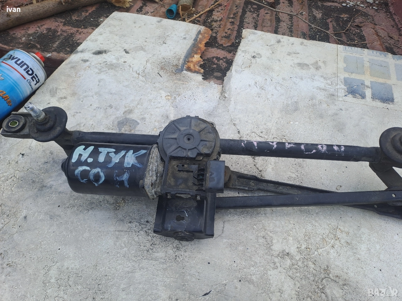 моторче предни чистачки за Hyundai Tucson 2006г, снимка 1